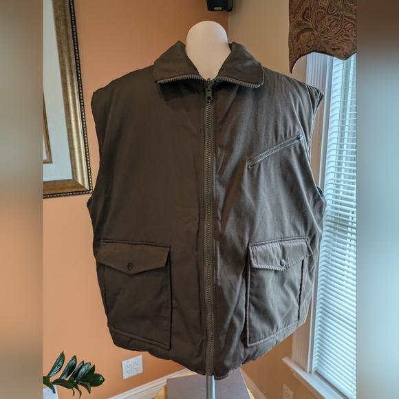 BRANDED LION HUNTING Vest Men's Flannel Lined Reversible Size 2XB - Picture 1 of 5